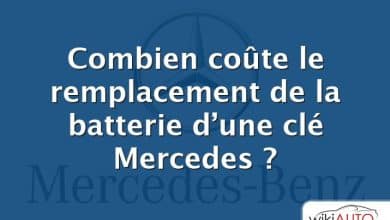 Combien coûte le remplacement de la batterie d’une clé Mercedes ?